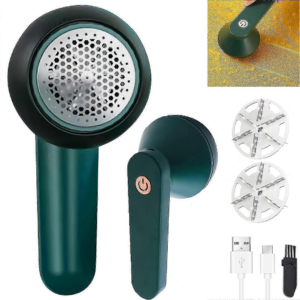 Aparat Electric Indeparteaza Scame Cu Aspirare | Reincarcabil 1200mAh | USB | Delicat Pentru Haine Si Textile | Compact