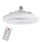 Ventilator de Tavan, Tip Aplica, LED E27 – 30W, 3 Trepte de Viteză, Alb