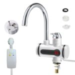 Robinet Electric Instant Apa Calda | 3000W | Incalzire Rapida 3 Secunde | Afisaj Digital | Rotire 360° | Montare Pe Blat | Protectie Siguranta