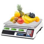 Cantar Comercial Electronic Profesional | Capacitate 40 Kg | Afisaj Dublu Iluminat | Tava Metalica | Functie Memorie