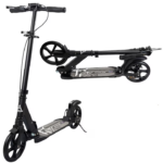 Trotineta Pliabila Cu Suspensii Si Frana Disc | Roti 200mm | Ghidon Reglabil 3 Trepte | Platforma Antiderapanta