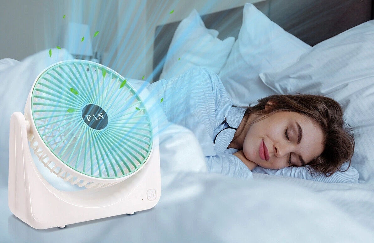 Ventilator portabil cu 3 trepte de viteza si baterie reincarcabila – design compact si silentios - imagine 6