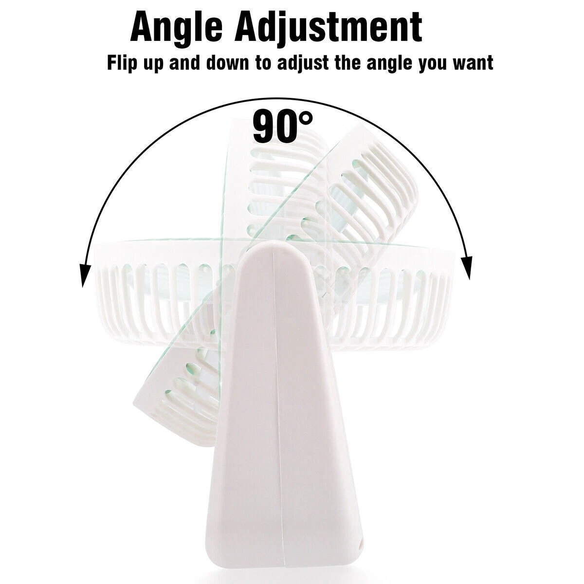 Ventilator portabil cu 3 trepte de viteza si baterie reincarcabila – design compact si silentios - imagine 5