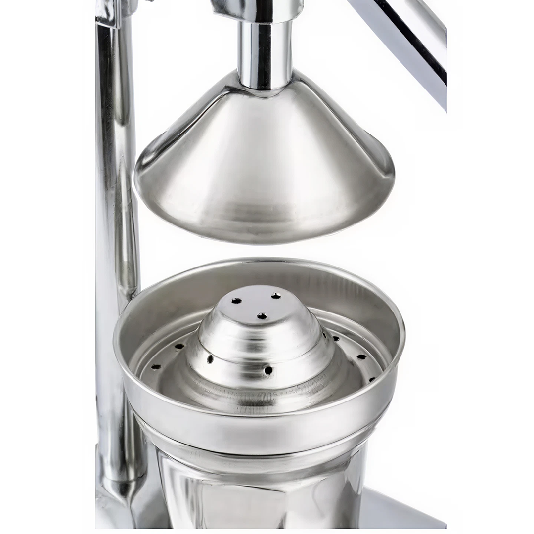 Storcator Manual Fructe Tip Presa | Cu Recipient si Strecuratoare | Pentru Citrice si Rodii | Argintiu - imagine 6
