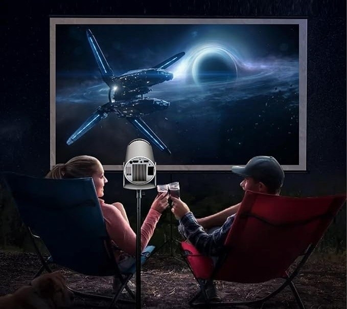 Videoproiector Portabil Smart | Android 11 | WiFi 6 | Bluetooth 5.0 | Proiectie 130" | Suport 4K - imagine 6