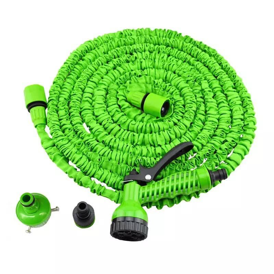 Furtun Extensibil Gradina 30m | Pistol 7 Functii | Dublu Latex | Conectori Rapizi | Flexibil si Rezistent