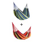 1 + 1 GRATIS - Hamac dublu, din bumbac, 200 x 160cm, Smartmall