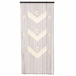 Perdea Usa Margele Lemn 90x180 Cm | 52 Siraguri | Design Boho Natural | Ventilatie Si Intimitate