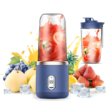 Mini Blender Portabil USB 6 Lame Inox | 400 Ml | 21000 RPM | 2 Pahare ABS | Baterie 12000 mAh