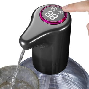Pompa Apa Electrica USB-C Cu Display LCD | Dozare Automata 30 Sec | Portabila | Compatibila Bidon