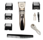 Masina de tuns silentioasa pentru pisici, caini, Boxin, 4 capete, cablu USB de reincarcare, perie curatare, argintiu