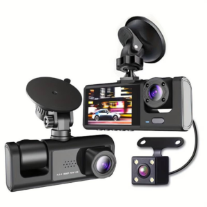Camera Auto Tripla | 3 Camere Fata Spate Interior | Ecran 2" | G-Sensor | Unghi 170° | Monitorizare Parcare