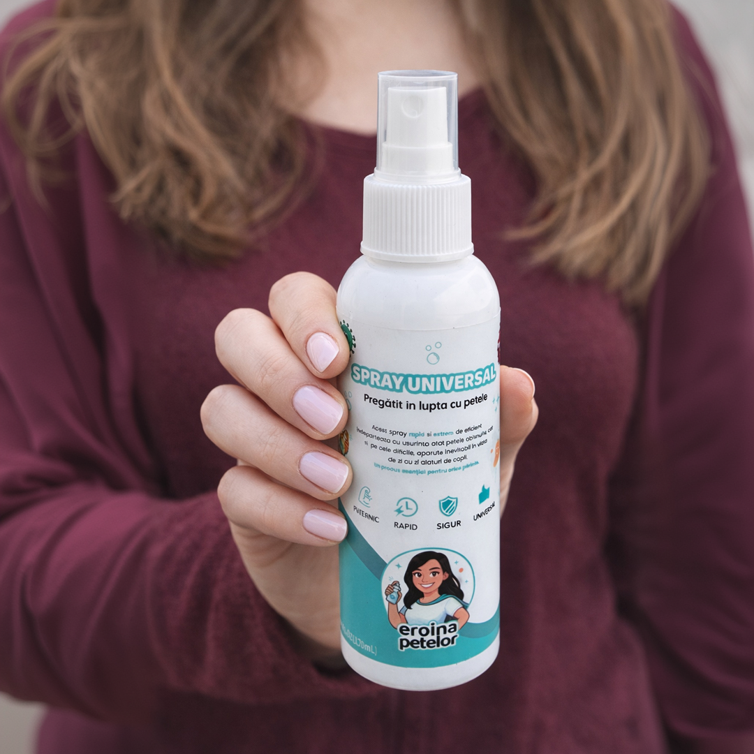Spray Universal Indeparat Pete | Actiune Rapida | Pentru Textile si Suprafete | Eroina Petelor 120ml - imagine 4