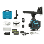 Nivela Laser 4x360° Linii Verzi | Autonivelare 4° | Telecomanda | Trepied Inclus | 25m Precizie Ridicata