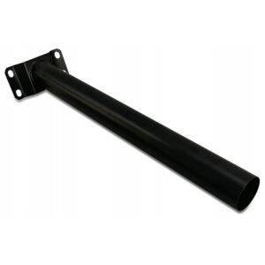 Suport Lampa Stradala | Montaj Stalp | Metal Negru | Unghi 45° | Accesorii Iluminat Exterior