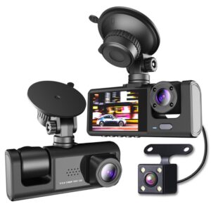 Camera Auto Dubla Full HD 1080P | WiFi Night Vision 170° | Fata + Marsarier | Inregistrare Audio