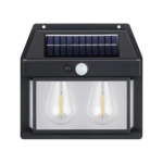Lampa Solara Exterior Cu Senzor Miscare | 3 Moduri Iluminare | IP65 Impermeabila | Lumina Calda | 18x17.1x5.8 cm