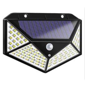 Lampa Solara LED 100 LED Cu Senzor Miscare | 3 Moduri Inteligente | IP65 Impermeabila | 1800 mAh | Exterior