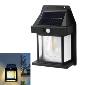 Lampa Solara Cu Senzor Miscare | 3 Moduri Inteligente | Impermeabila IP44 | Lumina Caldă Exterior | 11x6x17 cm
