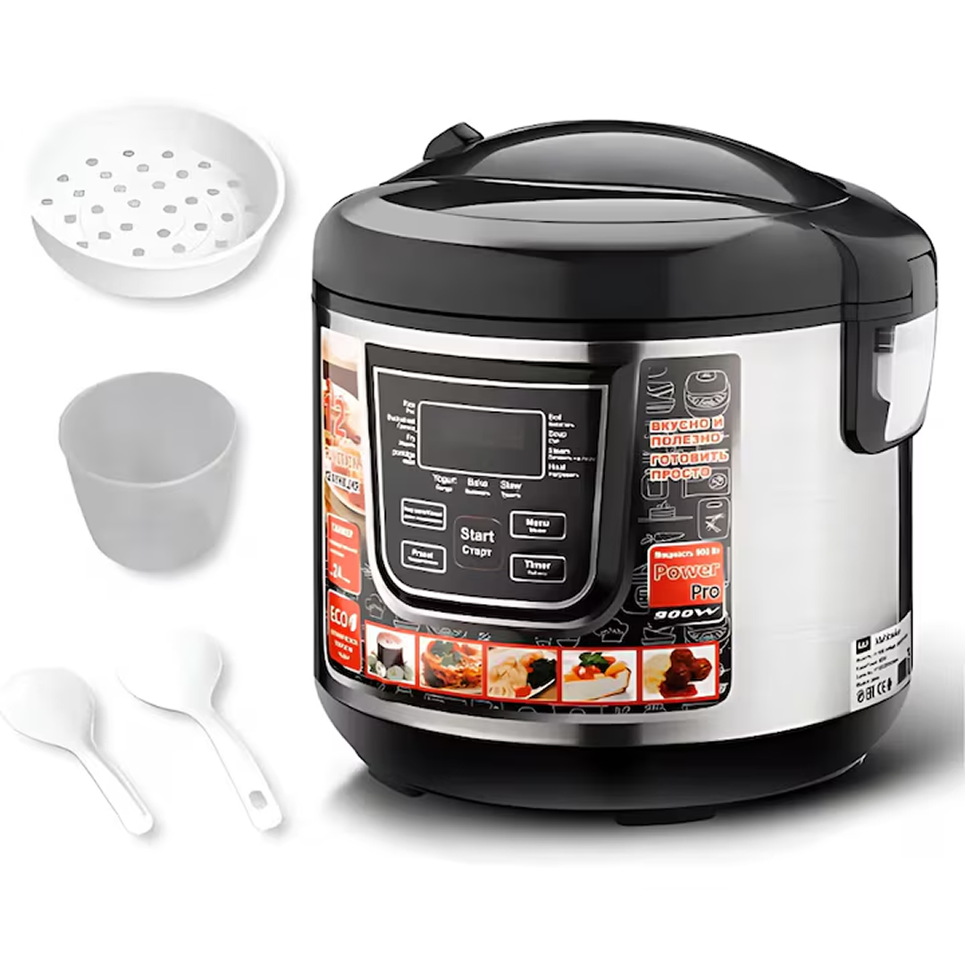 Multicooker Electric cu Gatire Sub Presiune | 5L | 12 Programe | 900W | Display LED | Functii Multiple Gatit - imagine 6