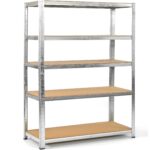 Raft Metalic Depozitare 5 Polite | Structura Otel Galvanizat | Montaj prin Clipsare | Capacitate 875Kg | Diverse Dimensiuni