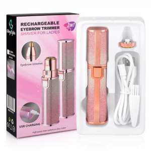 Epilator Facial 2 in 1 | Portabil cu LED | Reincarcabil USB | Pentru Fata si Zone Sensibile