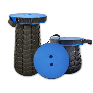 Taburet/Scaun pliabil portabil, retractabil, telescopic, pentru exterior