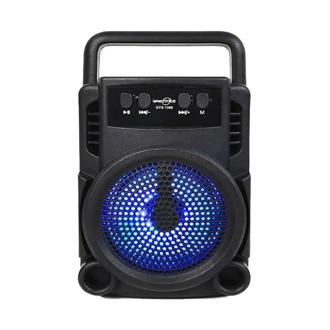 1+1 PROMO Boxa Portabila Bluetooth Cu LED RGB | Putere 10W | Radio FM | USB TF AUX | Baterie Reincarcabila | Maner Transport - imagine 6