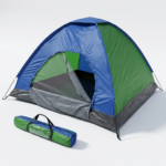 Cort Camping 2 Persoane 200x250x150cm | Poliester 170T Impermeabil | Filtru UV | Plasa Anti-Tantari | Ventilatie Superioara | Ancore Incluse