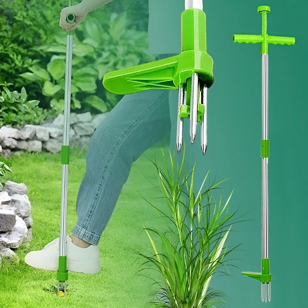 Dispozitiv carlig de scos buruieni fara efort – extractie radacina completa, gradina curata rapid, fara chimicale - imagine 3