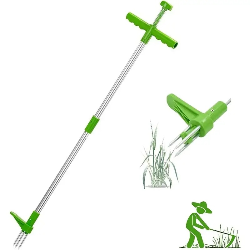 Dispozitiv carlig de scos buruieni fara efort – extractie radacina completa, gradina curata rapid, fara chimicale - imagine 6