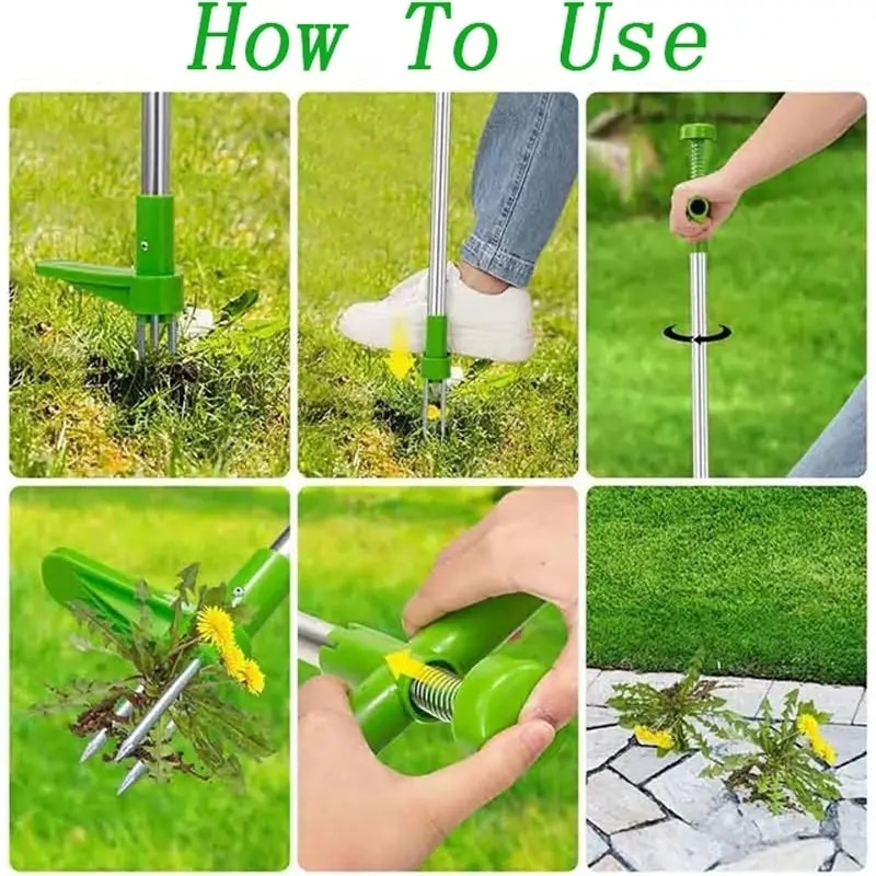 Dispozitiv carlig de scos buruieni fara efort – extractie radacina completa, gradina curata rapid, fara chimicale - imagine 5