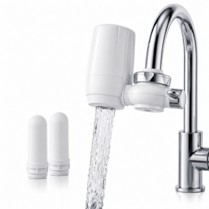 Filtru Apa Robinet Antibacterian | Montare Baterie | 2 Cartuse Rezerva | 7L/min