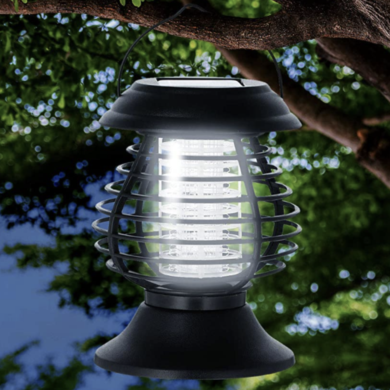 Lampa solara anti tantari si insecte UV LED 18.5x13 cm – Protectie eficienta, iluminare ambientala, autonomie automata - imagine 3
