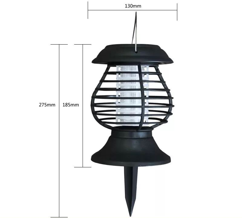 Lampa solara anti tantari si insecte UV LED 18.5x13 cm – Protectie eficienta, iluminare ambientala, autonomie automata - imagine 6