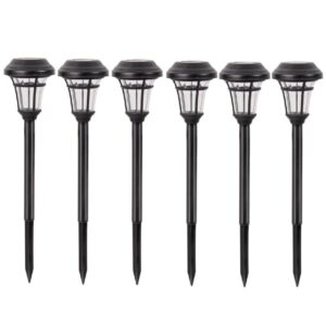 Set 6 lampi solare LED pentru gradina 40x5.5 cm – Lampa solara cu iluminare moderna, design elegant cu tarus