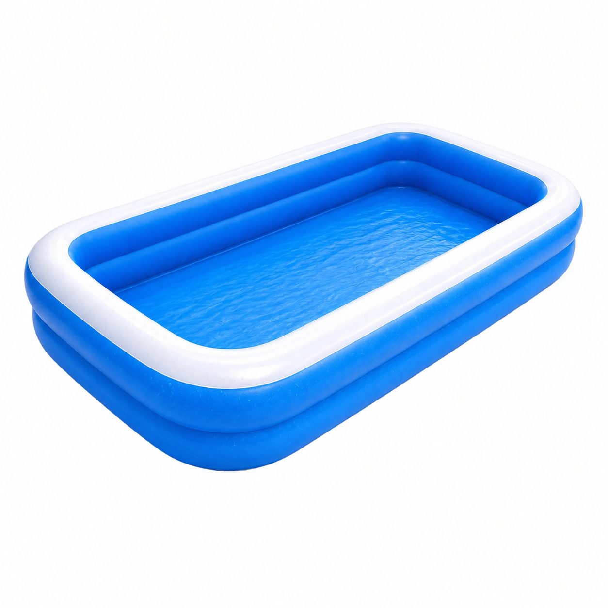Piscina gonflabila family 200x120x40 cm – 2 inele, PVC rezistent, distractie vara pentru copii si familie - imagine 2