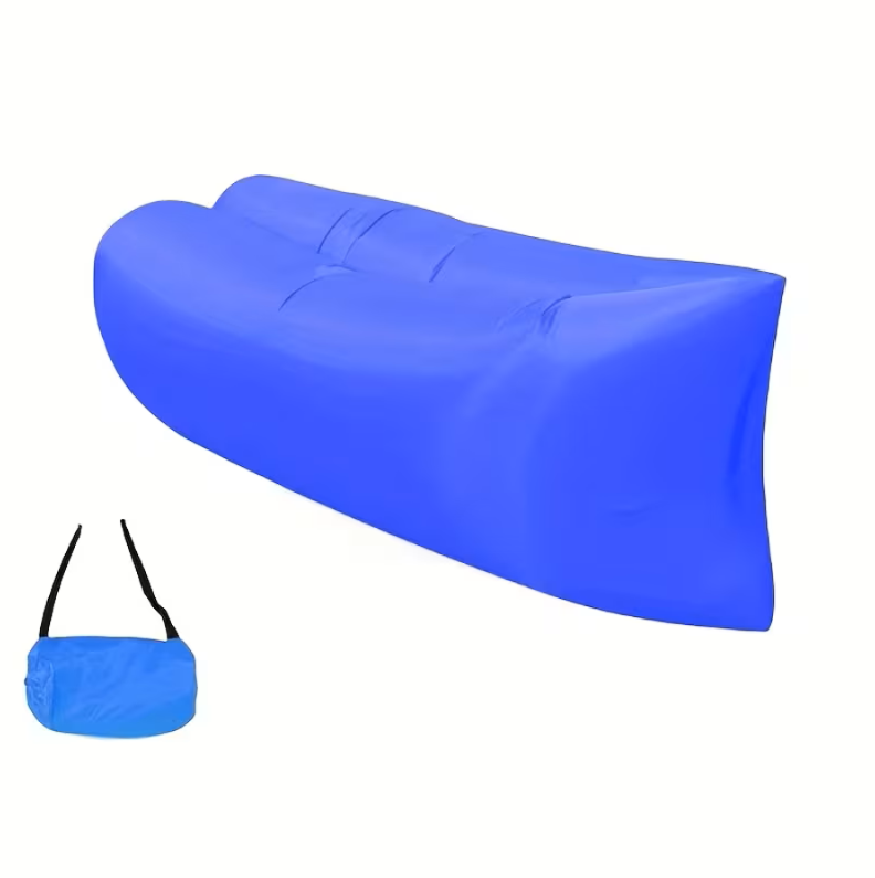 Sezlong gonflabil Lazy Bag Air Sofa – ultra portabil, umflare fara pompa, relaxare instant oriunde - imagine 2
