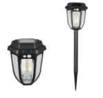 Lampa Solara Retro 2in1 50cm | Perete sau Tarus | LED Cald | IP65 | Gradina Curte