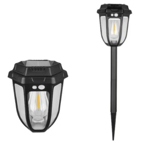Lampa Solara Retro 2in1 50cm | Perete sau Tarus | LED Cald | IP65 | Gradina Curte