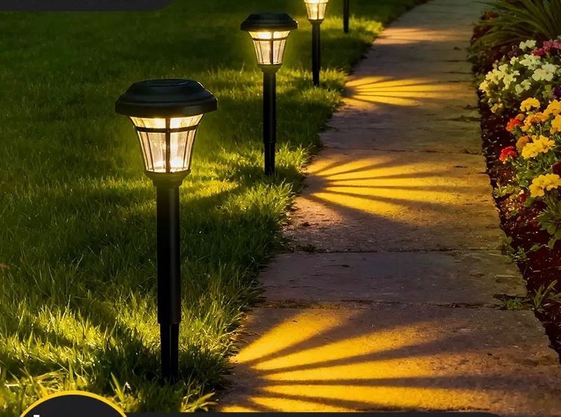 Set 6 lampi solare LED pentru gradina 40x5.5 cm – Lampa solara cu iluminare moderna, design elegant cu tarus - imagine 7