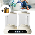 Masina De Spalat Mini Cu Cuva Dubla 2L | Portabila | Spalare Separata Lenjerie Si Sosete | 24W | Compacta Pentru Calatorii