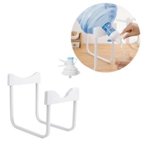 Suport Portabil Bidon Apa cu Dozator | Compatibil 5L-20L | Fara Unelte | Dozator | Alb | Bucatarie, Birou, Camping