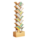 Raft Carti Forma Copac | MDF Melaminat | 158cm | Sistem Anti-Rasturnare | 6 Culori | Living, Birou, Dormitor