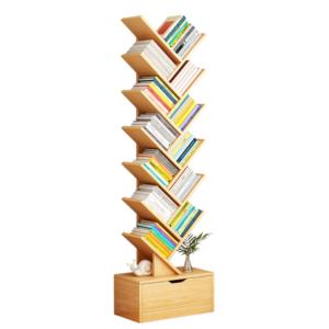 Raft Carti Forma Copac | MDF Melaminat | 158cm | Sistem Anti-Rasturnare | 6 Culori | Living, Birou, Dormitor