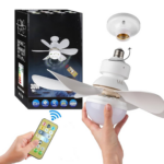 Ventilator de Tavan cu LED | 40W | 6 Pale | 3 Viteze si 3 Moduri Lumina | Telecomanda | Timer Somn | 520mm