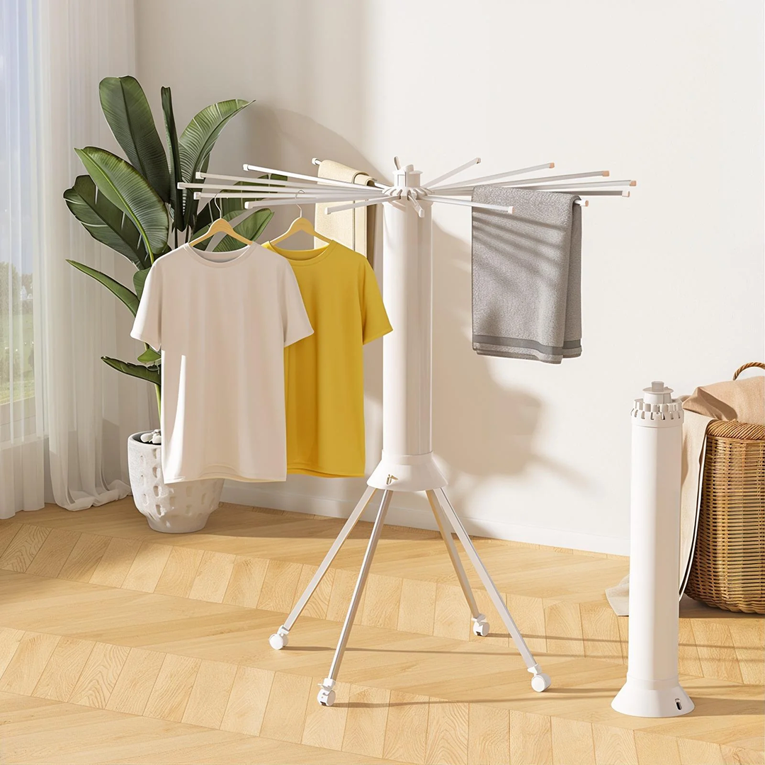 Uscator de Haine Vertical Tip Caracatita | Pliabil | 16 Brate | 80cm | Interior si Exterior | Cadou Surpriza Inclus - imagine 4