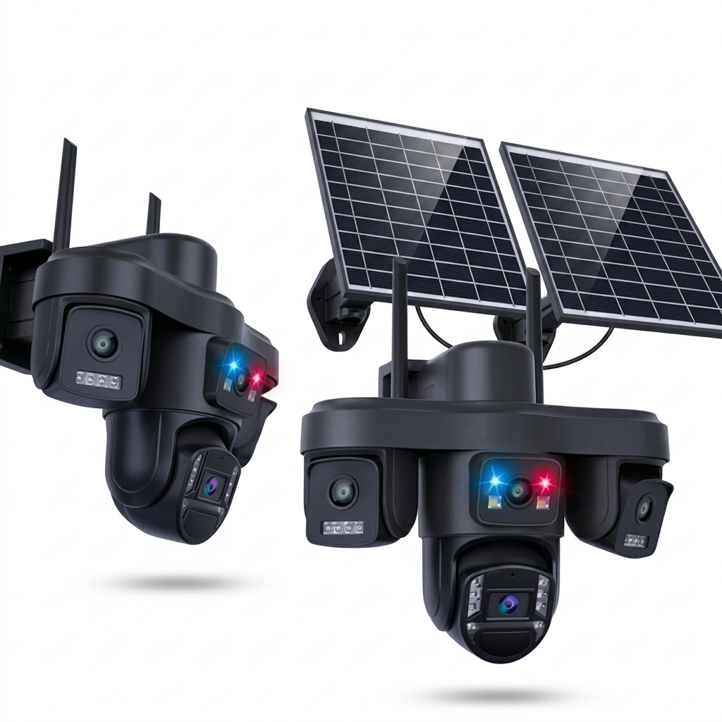 Camera Supraveghere 4G | 4 Camere Integrate 12MP Ultra HD | Card 32GB Cadou | Panouri Solare Duble | IP66 | Vedere Nocturna - imagine 6