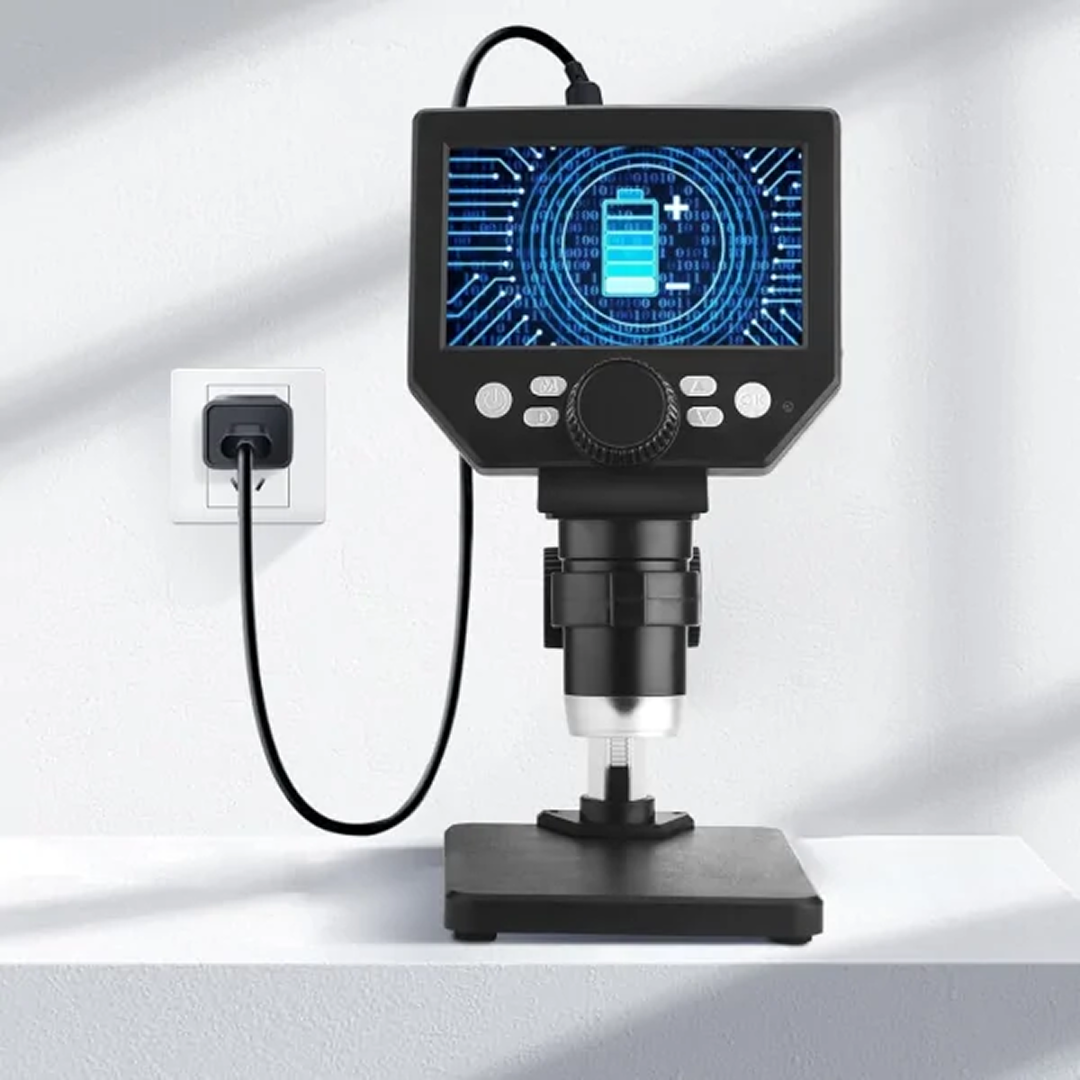 Microscop Digital Portabil | Ecran LCD 4.3" | Zoom 1X-1000X | 10MP 1080P | Baterie 2600mAh 2-3h | 8 LED Reglabile - imagine 2