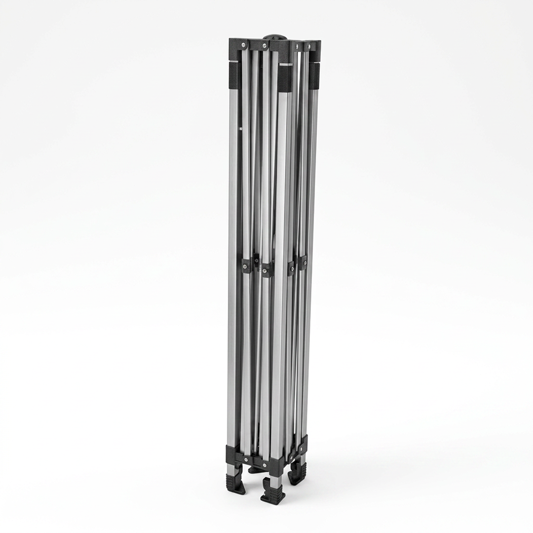 Cort Pavilion Pliabil 3x3m | Structura Metalica Ranforsata | Prelata Impermeabila UV | Sistem Acordeon | Inaltime Reglabila | Albastru, Rosu sau Negru - imagine 7